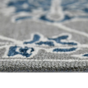 HomeRoots 5' Hand Woven Wool Area Rug with Stripes in Beige, Gray, and Orange - Rustic Charm for Any Space 9' X 13' 570394