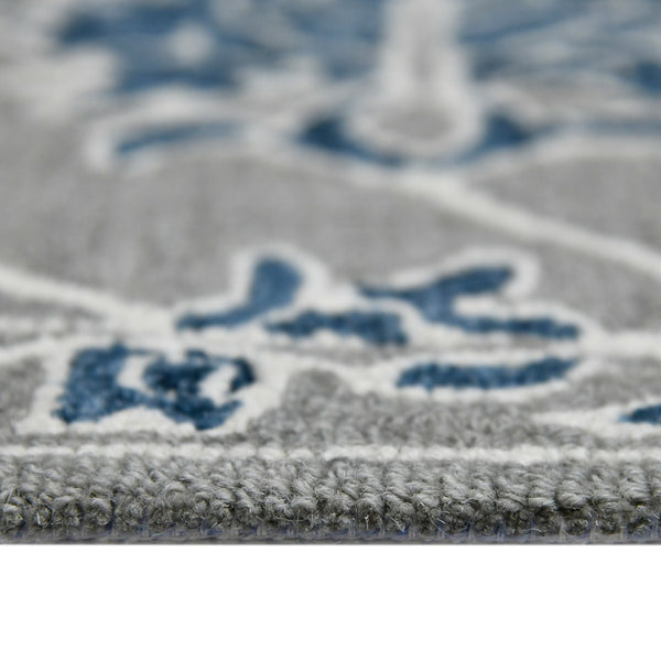 HomeRoots 5' Hand Woven Wool Area Rug with Stripes in Beige, Gray, and Orange - Rustic Charm for Any Space 9' X 13' 570394