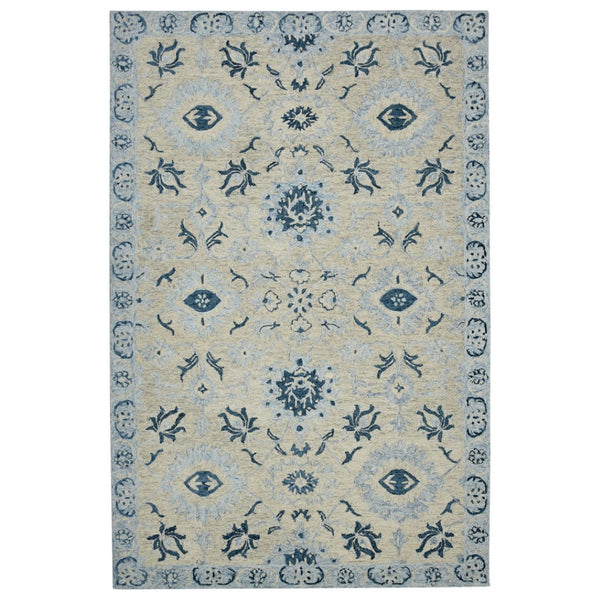 HomeRoots 5' Hand Woven Wool Area Rug with Stripes in Beige, Gray, and Orange - Rustic Charm for Any Space 8' X 10' 570397