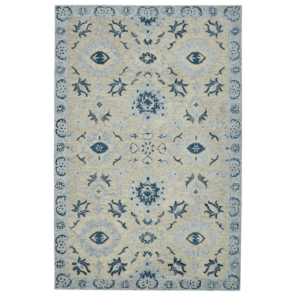 HomeRoots 5' Hand Woven Wool Area Rug with Stripes in Beige, Gray, and Orange - Rustic Charm for Any Space 9' X 13' 570398