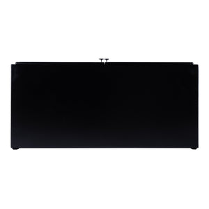 Butler Specialty Hoxton Ribbed Glass Accent Cabinet - Urban Industrial Chic With Striking Design For Modern Spaces Black Iron,Glass 5704025-butler