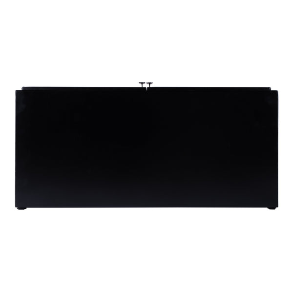 Butler Specialty Hoxton Ribbed Glass Accent Cabinet - Urban Industrial Chic With Striking Design For Modern Spaces Black Iron,Glass 5704025-butler