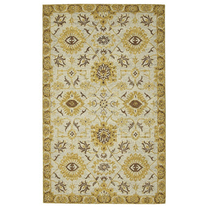 HomeRoots 5' Hand Woven Wool Area Rug with Stripes in Beige, Gray, and Orange - Rustic Charm for Any Space 9' X 13' 570402