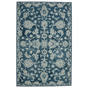 HomeRoots 5' Hand Woven Wool Area Rug with Stripes in Beige, Gray, and Orange - Rustic Charm for Any Space 5' X 8' 570404