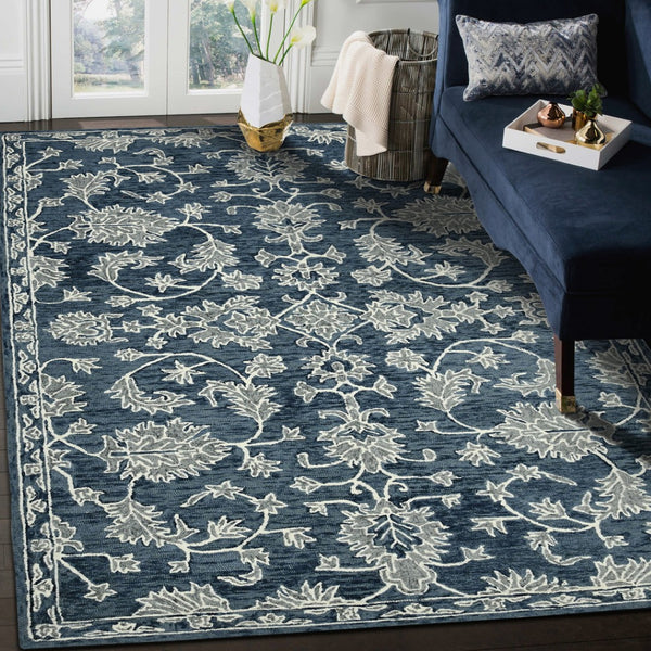HomeRoots 5' Hand Woven Wool Area Rug with Stripes in Beige, Gray, and Orange - Rustic Charm for Any Space 5' X 8' 570404