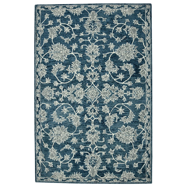 HomeRoots 5' Hand Woven Wool Area Rug with Stripes in Beige, Gray, and Orange - Rustic Charm for Any Space 5' X 8' 570404