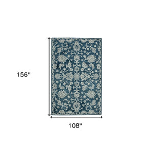 HomeRoots 5' Hand Woven Wool Area Rug with Stripes in Beige, Gray, and Orange - Rustic Charm for Any Space 9' X 13' 570406