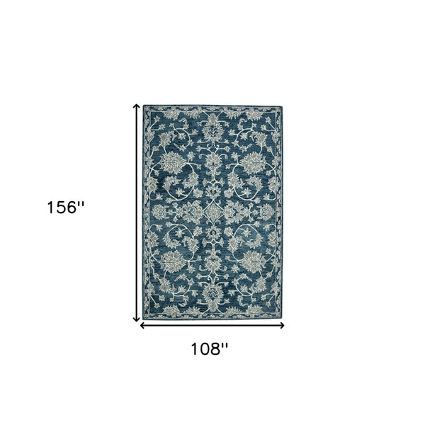 HomeRoots 5' Hand Woven Wool Area Rug with Stripes in Beige, Gray, and Orange - Rustic Charm for Any Space 9' X 13' 570406