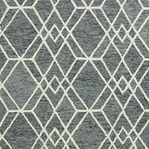 HomeRoots 5' Hand Woven Wool Area Rug with Stripes in Beige, Gray, and Orange - Rustic Charm for Any Space 8' X 10' 570425