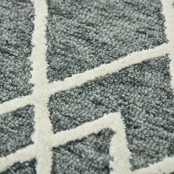 HomeRoots 5' Hand Woven Wool Area Rug with Stripes in Beige, Gray, and Orange - Rustic Charm for Any Space 9' X 13' 570426