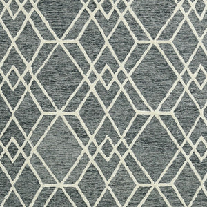 HomeRoots 5' Hand Woven Wool Area Rug with Stripes in Beige, Gray, and Orange - Rustic Charm for Any Space 9' X 13' 570426