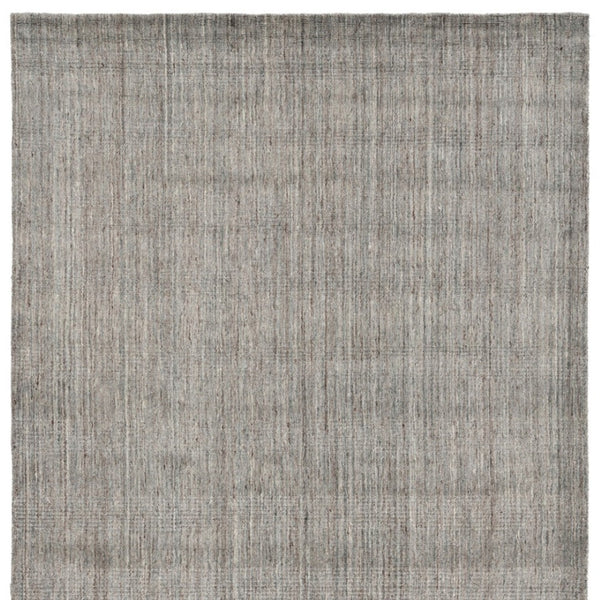 HomeRoots 5' Hand-Woven Wool Area Rug in Gray and Light Brown - Elegant Abstract Design for Any Space 8' X 10' 570473