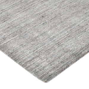 HomeRoots 5' Hand-Woven Wool Area Rug in Gray and Light Brown - Elegant Abstract Design for Any Space 9' X 12' 570474