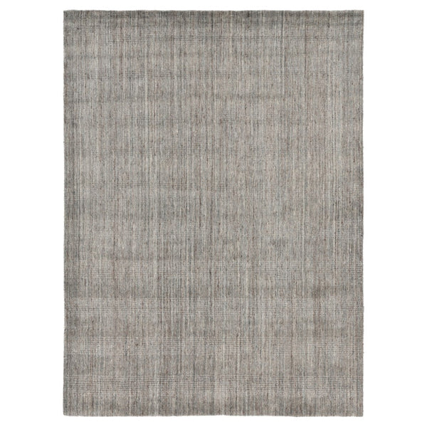 HomeRoots 5' Hand-Woven Wool Area Rug in Gray and Light Brown - Elegant Abstract Design for Any Space 9' X 12' 570474