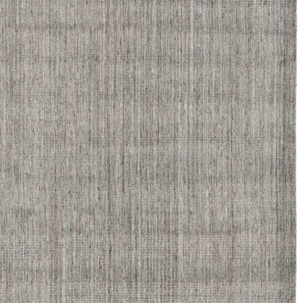 HomeRoots 5' Hand-Woven Wool Area Rug in Gray and Light Brown - Elegant Abstract Design for Any Space 10' X 14' 570475
