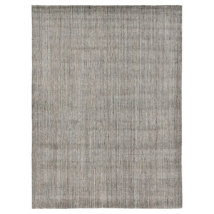 HomeRoots 5' Hand-Woven Wool Area Rug in Gray and Light Brown - Elegant Abstract Design for Any Space 10' X 14' 570475