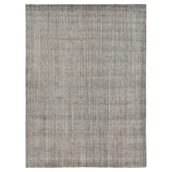 HomeRoots 5' Hand-Woven Wool Area Rug in Gray and Light Brown - Elegant Abstract Design for Any Space 10' X 14' 570475