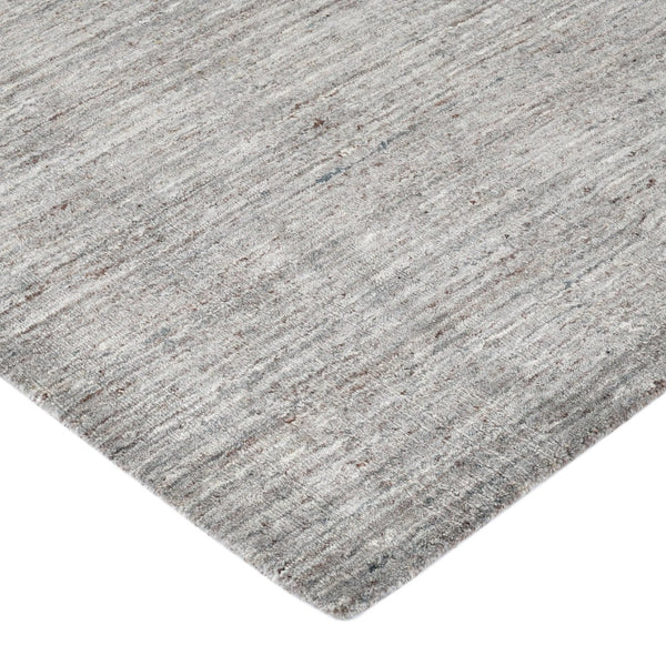 HomeRoots 5' Hand-Woven Wool Area Rug in Gray and Light Brown - Elegant Abstract Design for Any Space 10' X 14' 570475