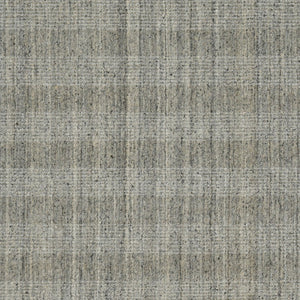 HomeRoots 5' Hand-Woven Gray and Beige Wool Plaid Area Rug - Timeless Comfort for Any Living Space Decor 8' X 10' 570478