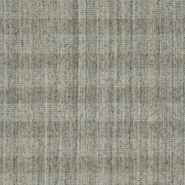 HomeRoots 5' Hand-Woven Gray and Beige Wool Plaid Area Rug - Timeless Comfort for Any Living Space Decor 8' X 10' 570478