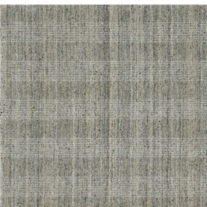 HomeRoots 5' Hand-Woven Gray and Beige Wool Plaid Area Rug - Timeless Comfort for Any Living Space Decor 8' X 10' 570478