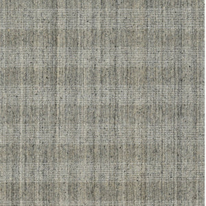 HomeRoots 5' Hand-Woven Gray and Beige Wool Plaid Area Rug - Timeless Comfort for Any Living Space Decor 9' X 12' 570479