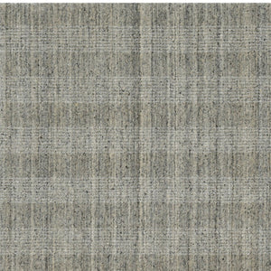 HomeRoots 5' Hand-Woven Gray and Beige Wool Plaid Area Rug - Timeless Comfort for Any Living Space Decor 10' X 14' 570480