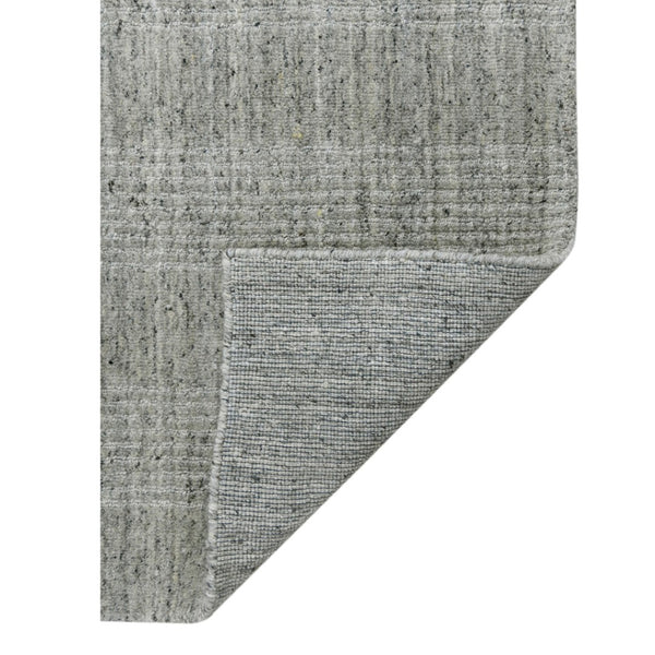 HomeRoots 5' Hand-Woven Gray and Beige Wool Plaid Area Rug - Timeless Comfort for Any Living Space Decor 10' X 14' 570480