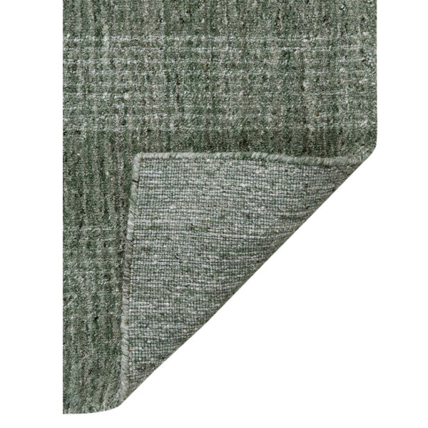 HomeRoots 5' Hand-Woven Wool Plaid Area Rug in Green, Gray & Ivory - Cozy, Durable, and Timeless Design 9' X 12' 570484