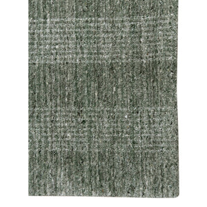 HomeRoots 5' Hand-Woven Wool Plaid Area Rug in Green, Gray & Ivory - Cozy, Durable, and Timeless Design 10' X 14' 570485