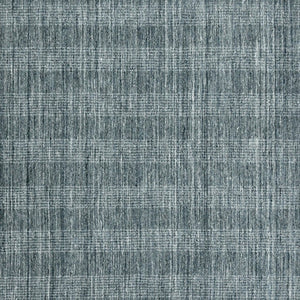 HomeRoots 5' Hand-Woven Blue and Ivory Wool Plaid Area Rug - Timeless Comfort and Style for Any Space 5' X 8' 570487