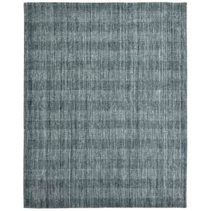 HomeRoots 5' Hand-Woven Blue and Ivory Wool Plaid Area Rug - Timeless Comfort and Style for Any Space 8' X 10' 570488