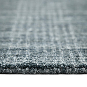 HomeRoots 5' Hand-Woven Blue and Ivory Wool Plaid Area Rug - Timeless Comfort and Style for Any Space 8' X 10' 570488