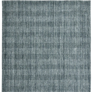 HomeRoots 5' Hand-Woven Blue and Ivory Wool Plaid Area Rug - Timeless Comfort and Style for Any Space 8' X 10' 570488