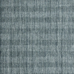 HomeRoots 5' Hand-Woven Blue and Ivory Wool Plaid Area Rug - Timeless Comfort and Style for Any Space 9' X 12' 570489
