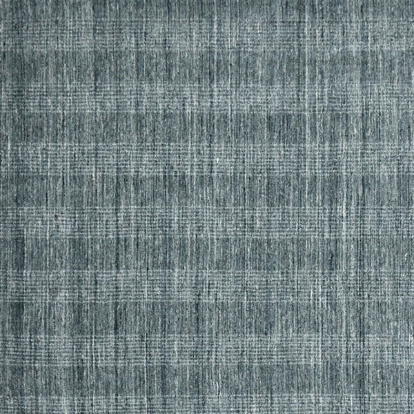 HomeRoots 5' Hand-Woven Blue and Ivory Wool Plaid Area Rug - Timeless Comfort and Style for Any Space 10' X 14' 570490