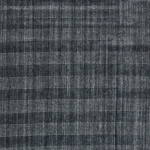 HomeRoots 5' Hand-Woven Charcoal and Gray Wool Plaid Area Rug for Timeless Style and Comfort in Any Room 5' X 8' 570492