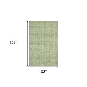 HomeRoots 4' Striped Wool Area Rug in Ivory, Gray & Black – Hand-Woven Artisan Design for Cozy Spaces 9' X 12' 570515