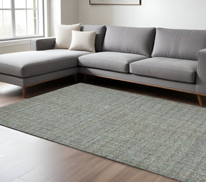 HomeRoots 4' Striped Wool Area Rug in Ivory, Gray & Black – Hand-Woven Artisan Design for Cozy Spaces 8' X 10' 570518