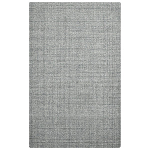 HomeRoots 4' Striped Wool Area Rug in Ivory, Gray & Black – Hand-Woven Artisan Design for Cozy Spaces 8' X 10' 570522