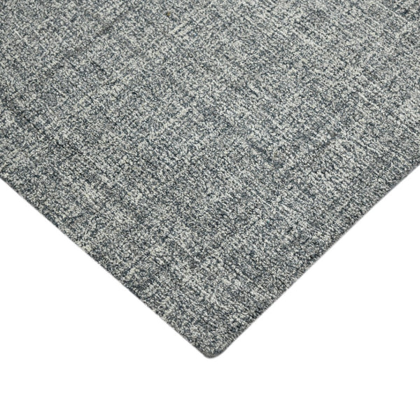 HomeRoots 4' Striped Wool Area Rug in Ivory, Gray & Black – Hand-Woven Artisan Design for Cozy Spaces 8' X 10' 570522