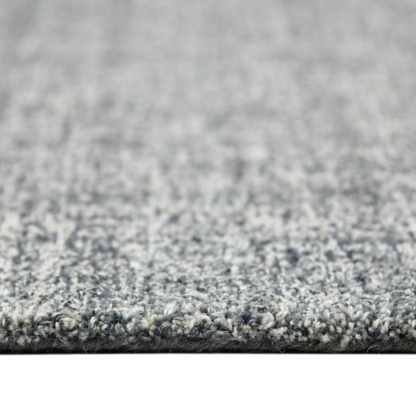 HomeRoots 4' Striped Wool Area Rug in Ivory, Gray & Black – Hand-Woven Artisan Design for Cozy Spaces 9' X 12' 570523