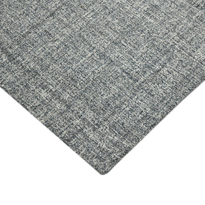 HomeRoots 4' Striped Wool Area Rug in Ivory, Gray & Black – Hand-Woven Artisan Design for Cozy Spaces 9' X 12' 570523