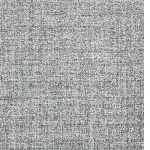 HomeRoots 4' Striped Wool Area Rug in Ivory, Gray & Black – Hand-Woven Artisan Design for Cozy Spaces 9' X 12' 570523
