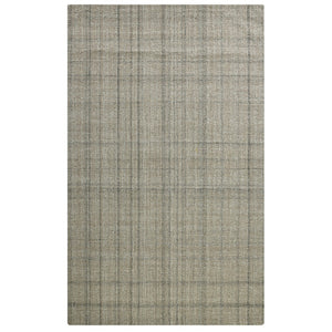 HomeRoots 4' Striped Wool Area Rug in Ivory, Gray & Black – Hand-Woven Artisan Design for Cozy Spaces 5' X 7' 570525