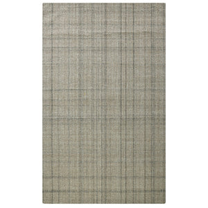 HomeRoots 4' Striped Wool Area Rug in Ivory, Gray & Black – Hand-Woven Artisan Design for Cozy Spaces 5' X 7' 570525