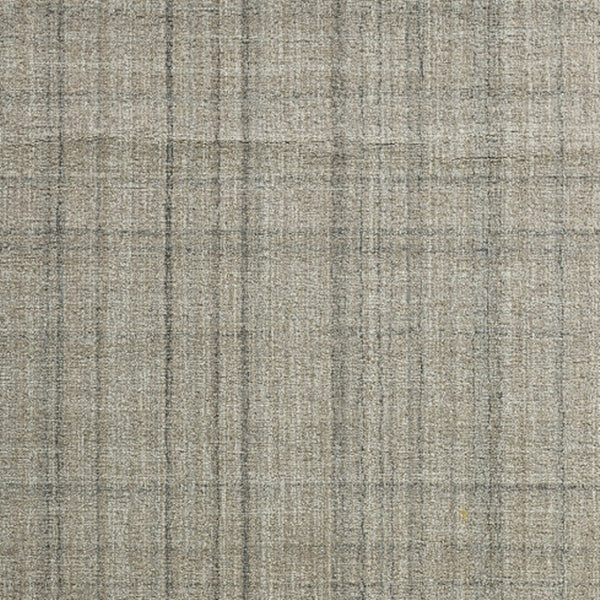 HomeRoots 4' Striped Wool Area Rug in Ivory, Gray & Black – Hand-Woven Artisan Design for Cozy Spaces 5' X 7' 570525
