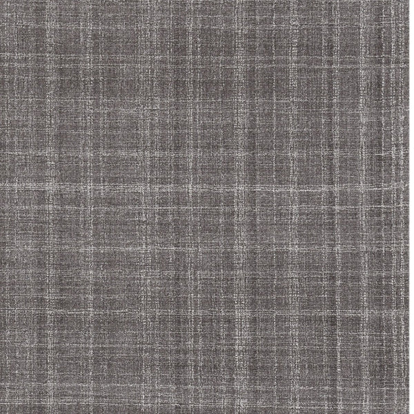 HomeRoots 4' Striped Wool Area Rug in Ivory, Gray & Black – Hand-Woven Artisan Design for Cozy Spaces 5' X 7' 570529