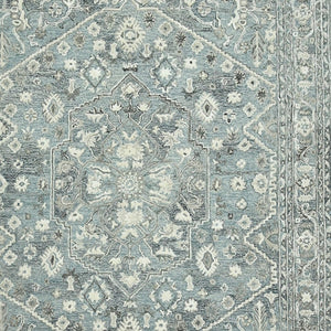 HomeRoots 5' Hand Woven Wool Area Rug with Stripes in Beige, Gray, and Orange - Rustic Charm for Any Space 8' X 10' 570583