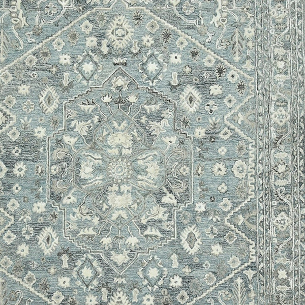 HomeRoots 5' Hand Woven Wool Area Rug with Stripes in Beige, Gray, and Orange - Rustic Charm for Any Space 8' X 10' 570583